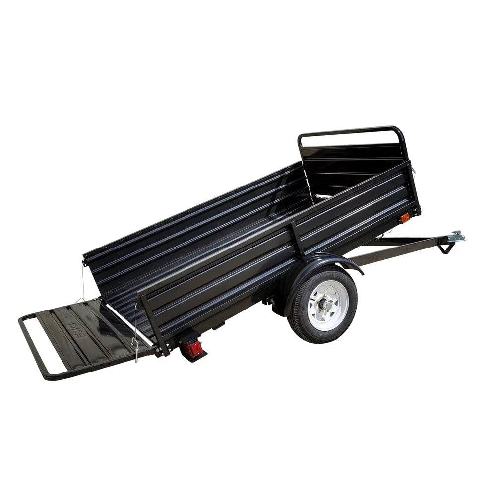 5 ft. x 7 ft. Multi Purpose Utility Trailer (Black Powder-Coated)