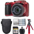 Kodak   Digital Camera (Red) + Extra Battery +Tripod + Case -32GB Kit
