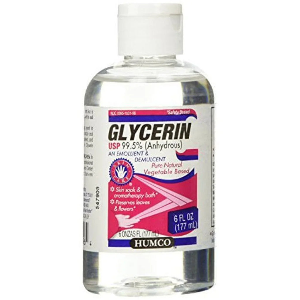 Humco Glycerin Skin Protectant  99.5% 6oz Each, Pack of 4