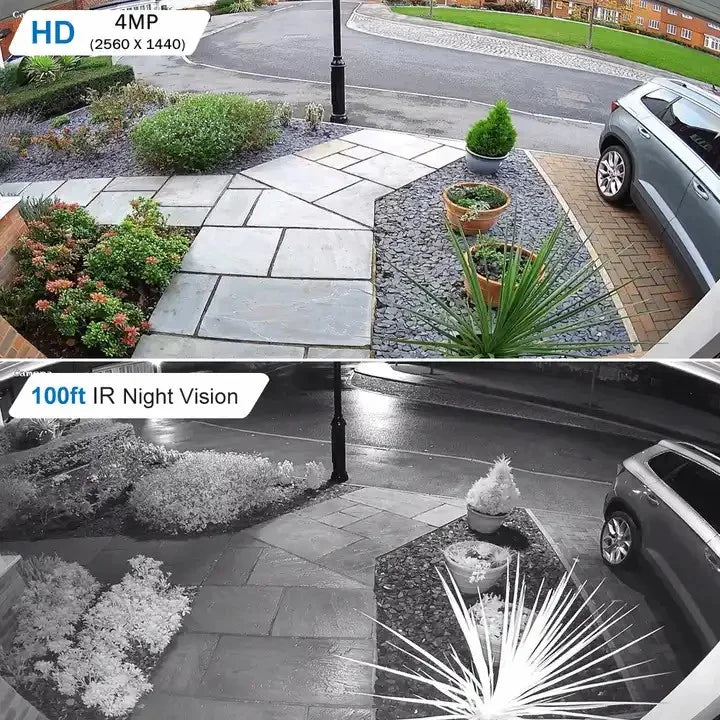 Anpviz 4MP  Camera Outdoor Fixed 2.8mm lens Security camera Built-in Mic Waterproof  .265    Night vision Onvif