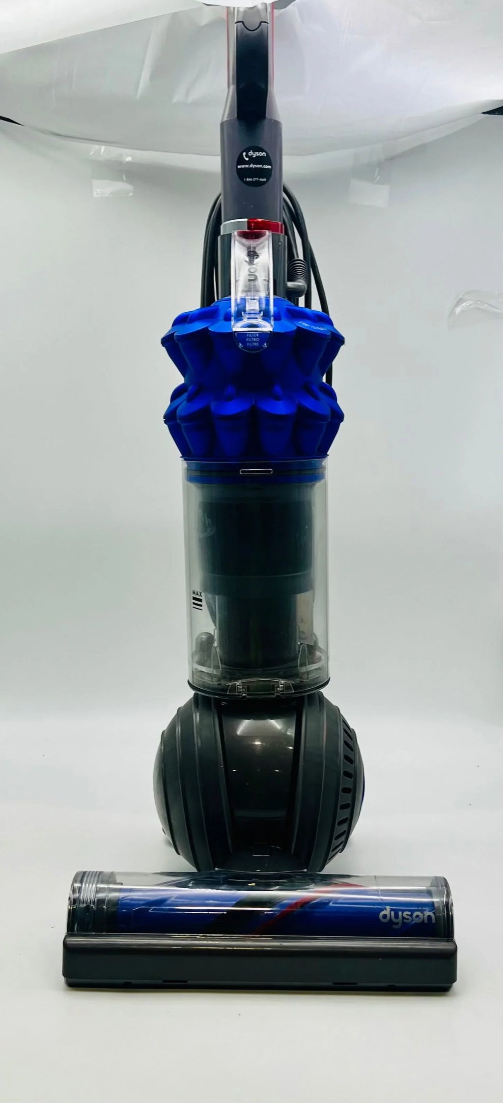 Open Box Dyson  Ball Compact Allergy Upright Vacuum 209456-02 Iron/Blue