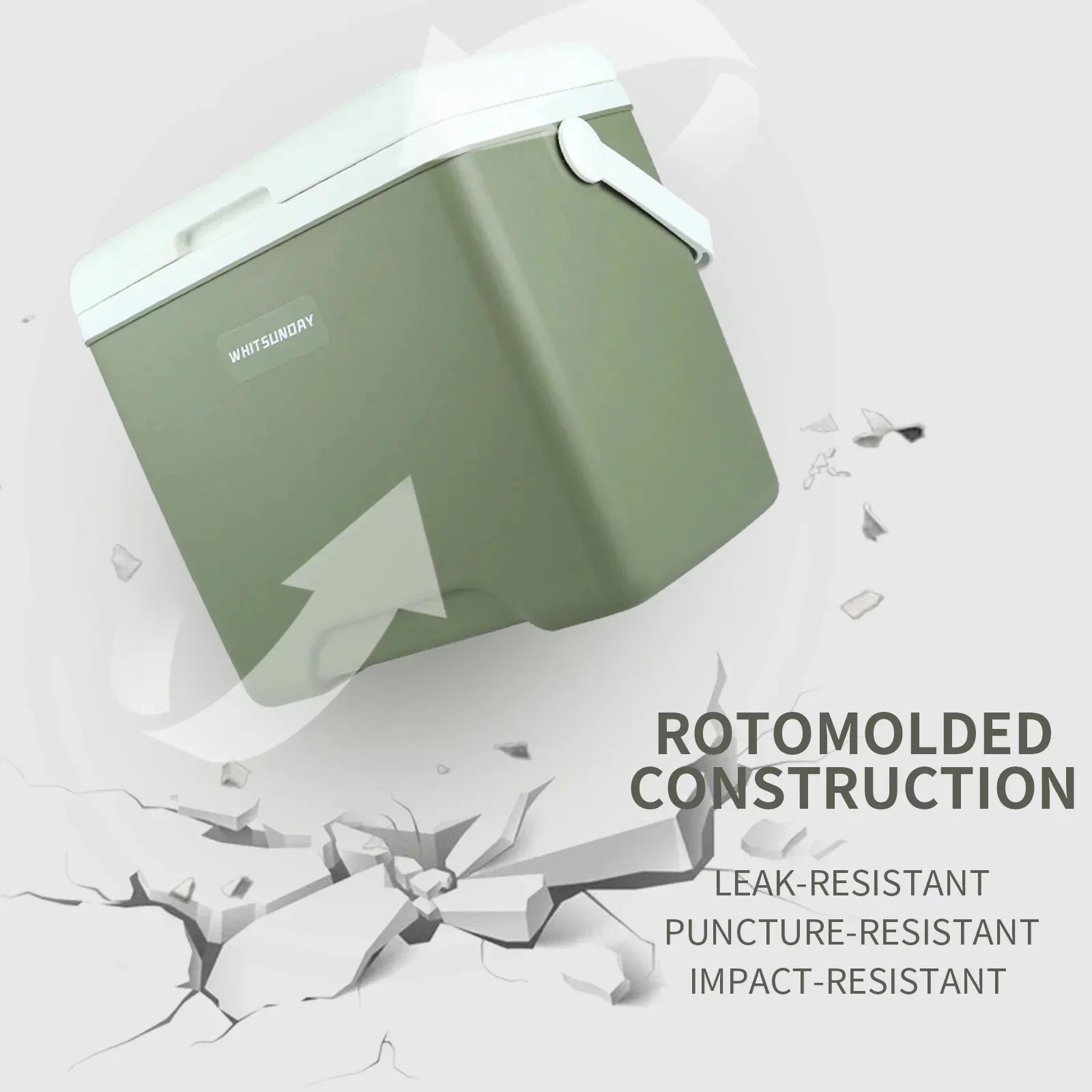 Insulated Portable Cooler,Ultra-Light Hard Cooler