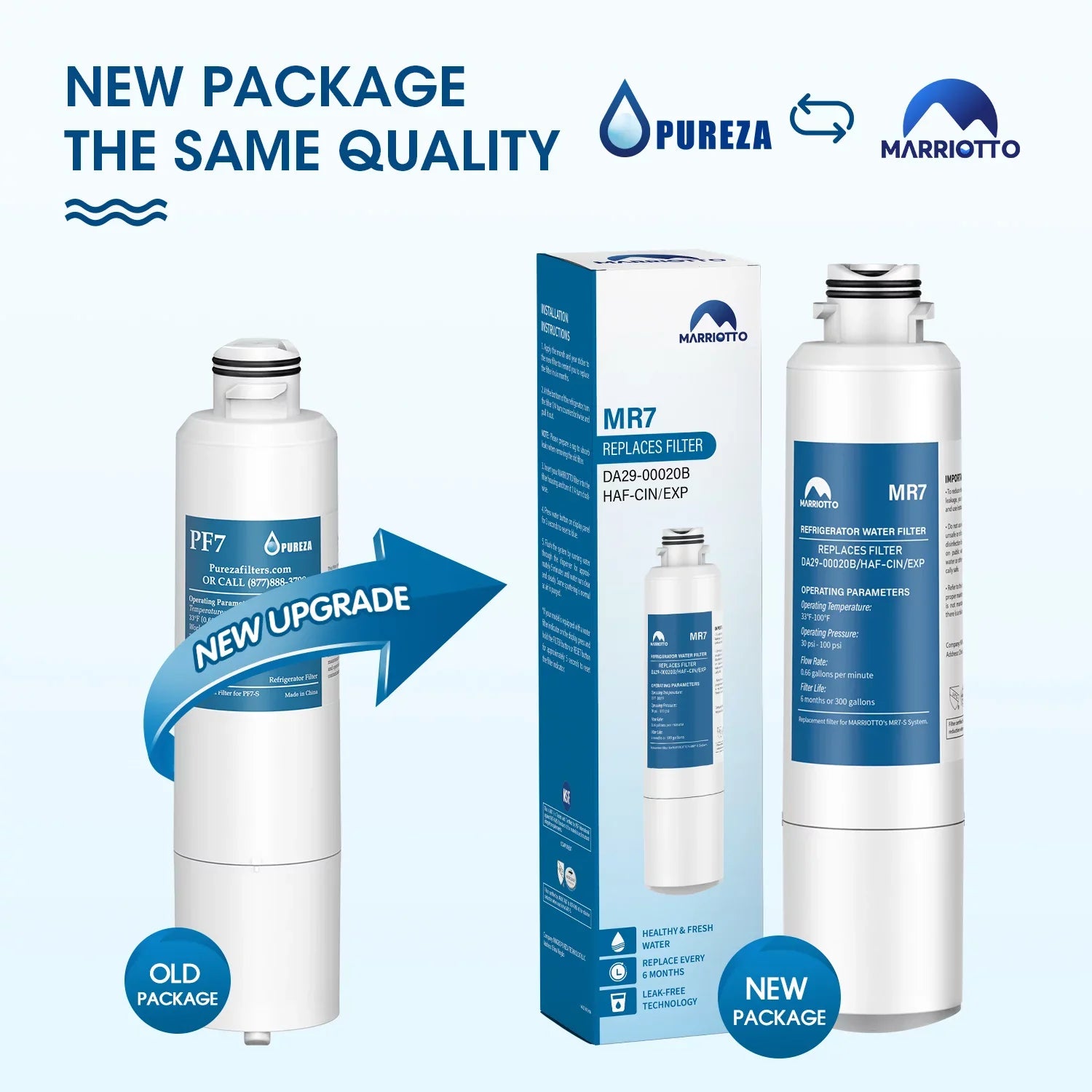 '-00020B Replacement Water Filter for -00020B, -/, , 5 Pack