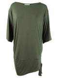 Michael Michael Kors Women's Plus Size Side-Tie Dress Swim Cover-Up (2X, Ivy)