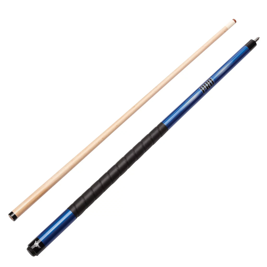 Viper Sure Grip Pro 58" Billiard/Pool Cue, 2 Piece, Blue, 21 Ounce