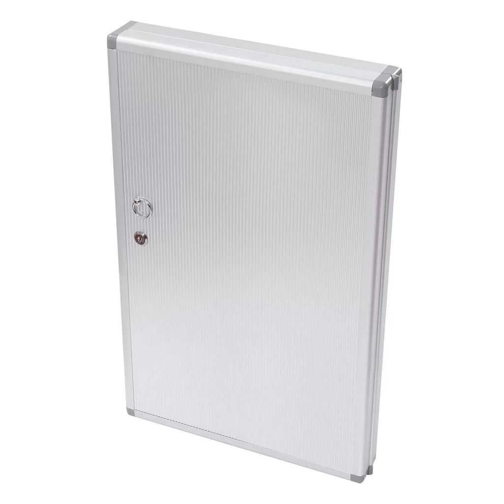96 Key Cabinet Storage Safe Lock Box Wall Mount Cabinet Box Key Organizer Silver