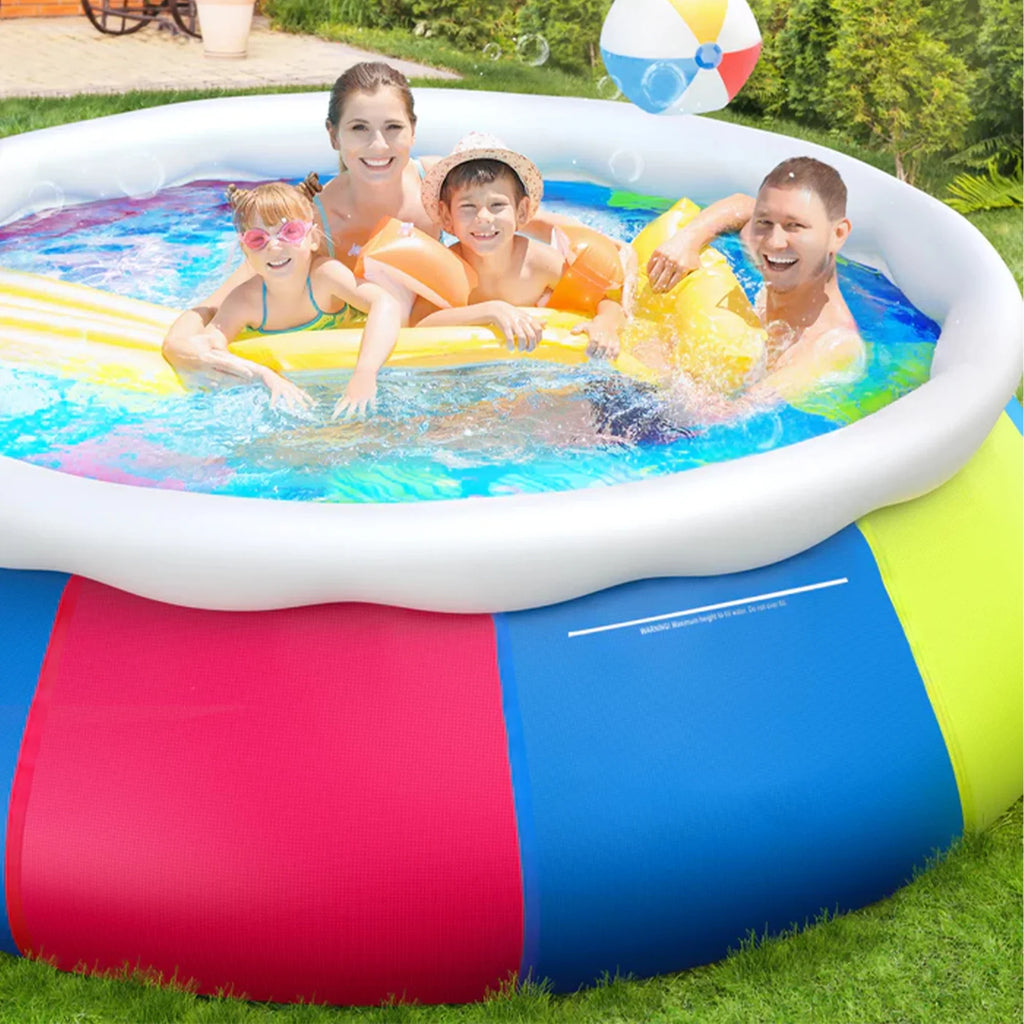 Inolait Inflatable Pool Full-Sized Family Lounge Pools Thicker abrasion tough material ,120" x 72" x 22"
