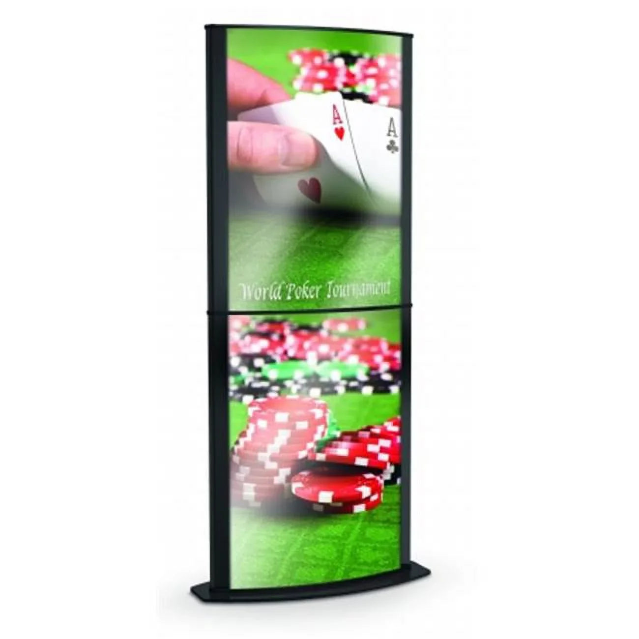 Testrite Visual Products - Convex Poster SignHolders Convex Signholder- Silver