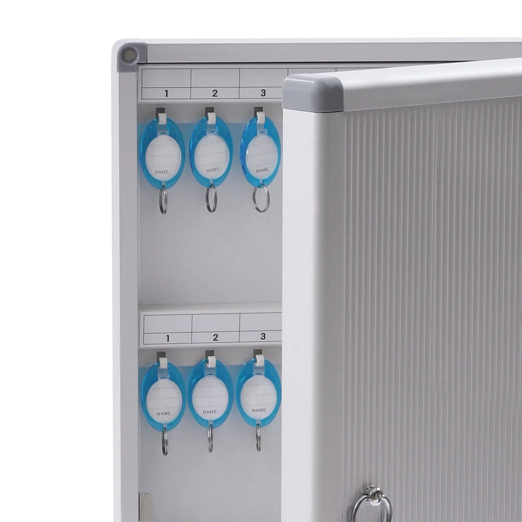 96 Key Cabinet Storage Safe Lock Box Wall Mount Cabinet Box Key Organizer Silver