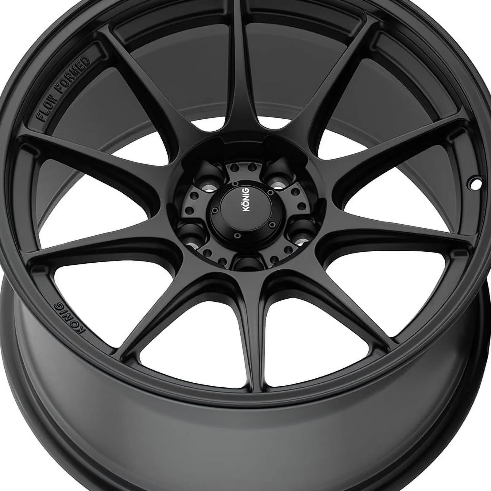 Konig 57B Dekagram 17x8 4x100 +45et Semi-Matte Black Wheel