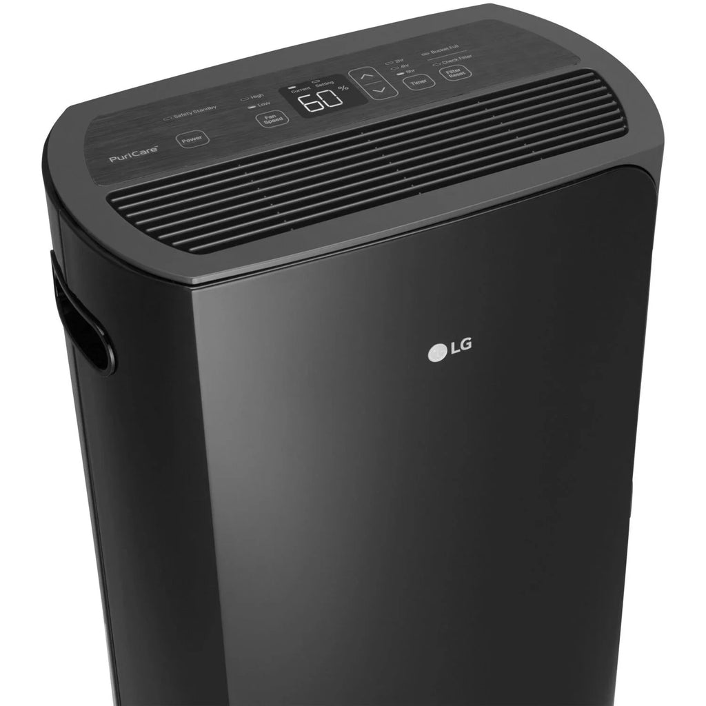 Restored  PuriCare 2019 Energy Star 50-Pint Dehumidifier in Black, (Refurbished)