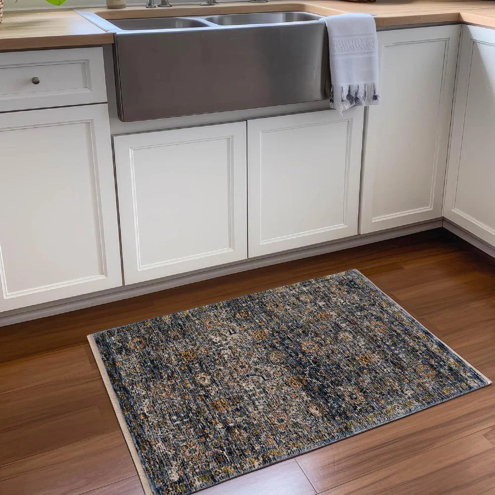 Dalyn Rugs Yarra  Navy 1'8" x 2'6" Rug
