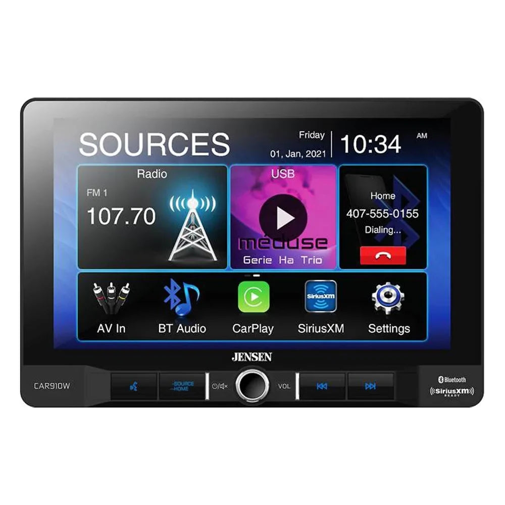 New Jensen  9" Multimedia Receiver (Does Not Play Discs) with Backup Camera