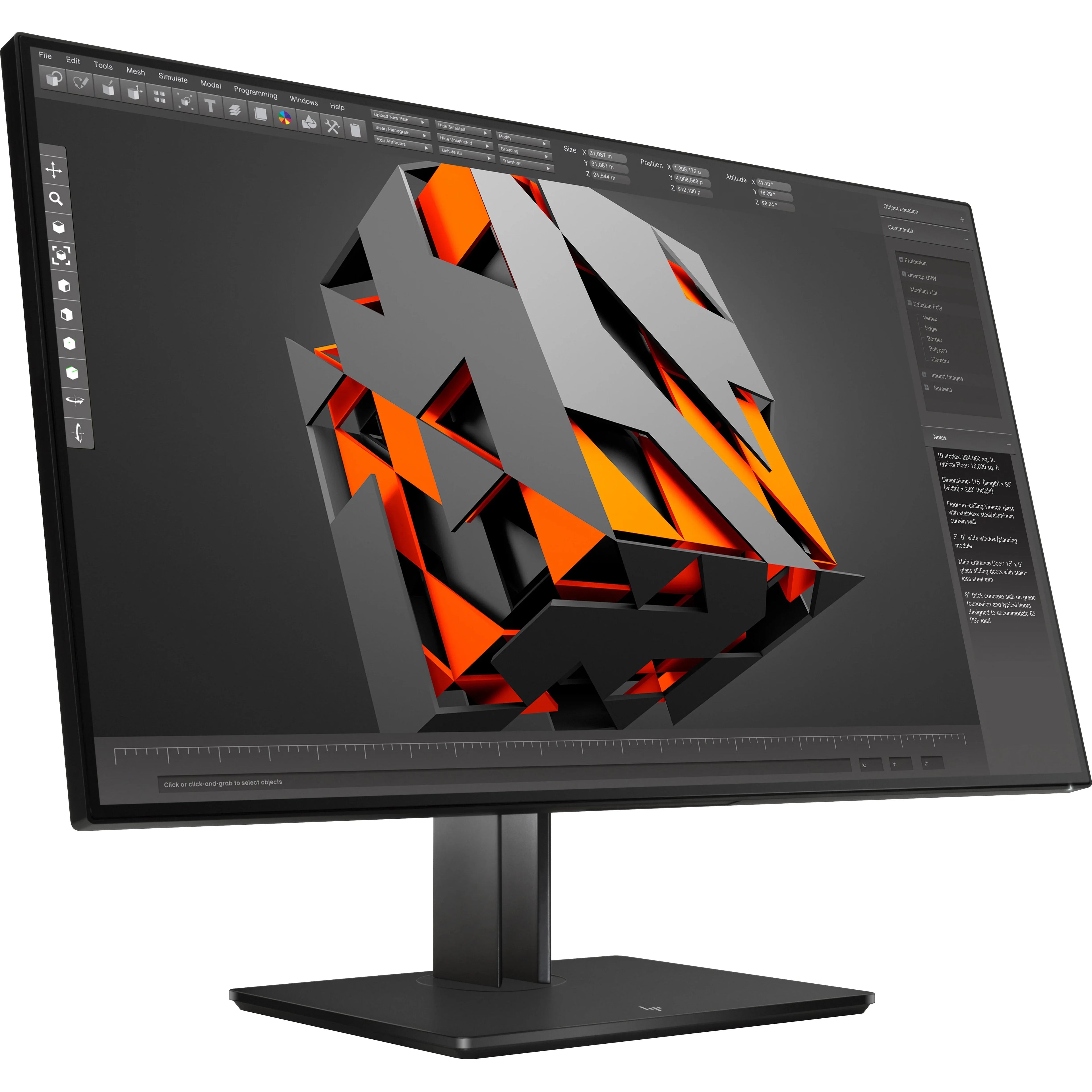 Business  31" Class 4K   Monitor, 16:9, Black