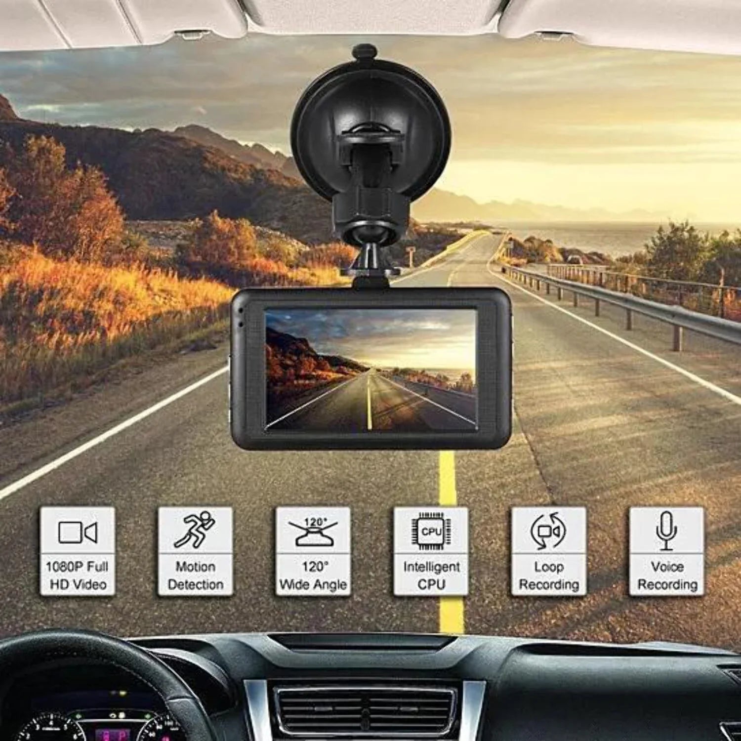 Black Box Dash Cam 1080P -Sensor Looping Car Camera