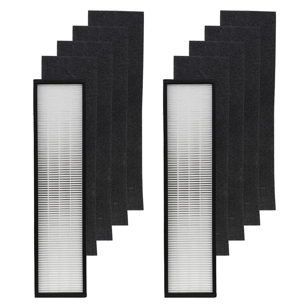 Filter-Monster – Replacement  Filter with 4 Carbon Pre-Filters Set, 2  and 8 Carbon Filter Pack - Compatible with GermGuardian  Air Purifier Filter Size