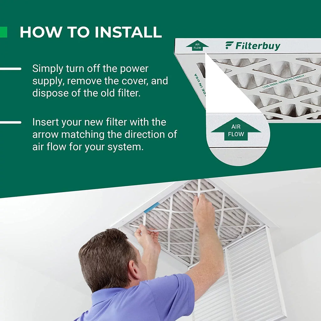 Filterbuy 14x18x1  13 Pleated   Furnace Air Filters (12-Pack)