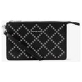 Michael Kors Daniela Grommeted Leather Wristlet - Black - 32F7Gfdu8U-001