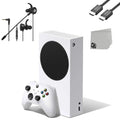 Microsoft Xbox Series  512GB white Gaming Console +  Earbuds With Microphone   Bundle Used