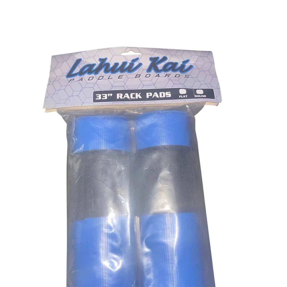 Premium Lahui Kai Stand Up Paddleboard Rack Pads | 33" Round | Blue | , Paddleboard, Surfboard, Kayak, Canoe