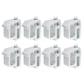 Unique Bargains 8 Pcs Truck Bed Cap Mount Clamps Camper Shell Clips Fit for Chevy Silverado 1500 2500HD Silver Tone