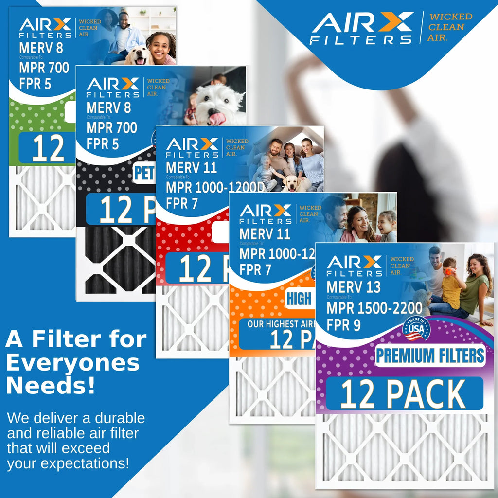 16x20x1 Air Filter  8 Rating, 12 Pack of Furnace Filters Comparable to  700 &  5 - Made in  by     .