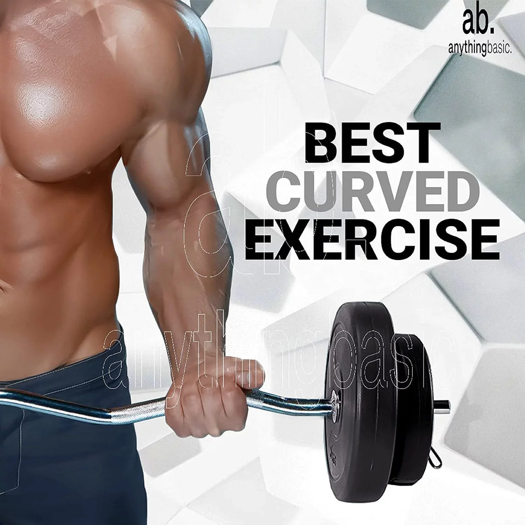 anythingbasic.  10 Kg Home Gym Set with One 3 Ft Curl and One Pair Dumbbell Rods with Gym Accessories Gym Set