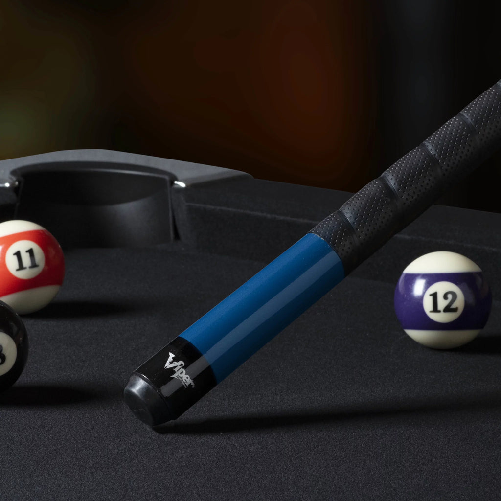 Viper Sure Grip Pro 58" Billiard/Pool Cue, 2 Piece, Blue, 21 Ounce