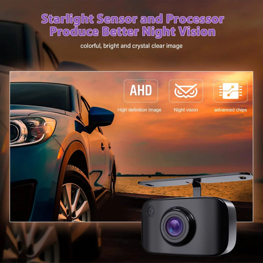 eRapta  Backup Camera, Rear View Reverse Camera for Car Truck Pickup   Van  License Plate Front Rear Camera