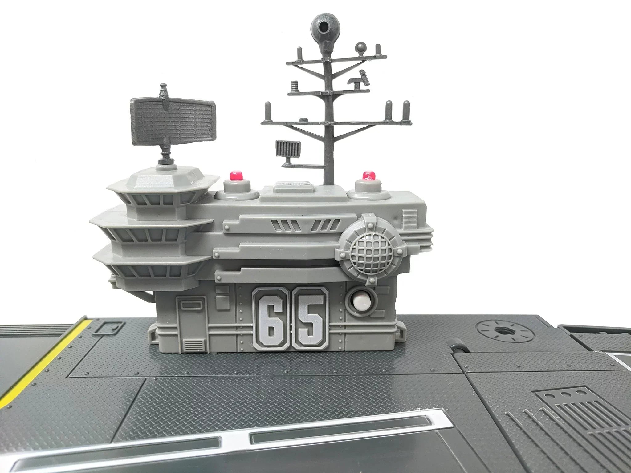 31 Inch Toy Aircraft Carrier with Sound Effects Military Vehicles and 6 Drones