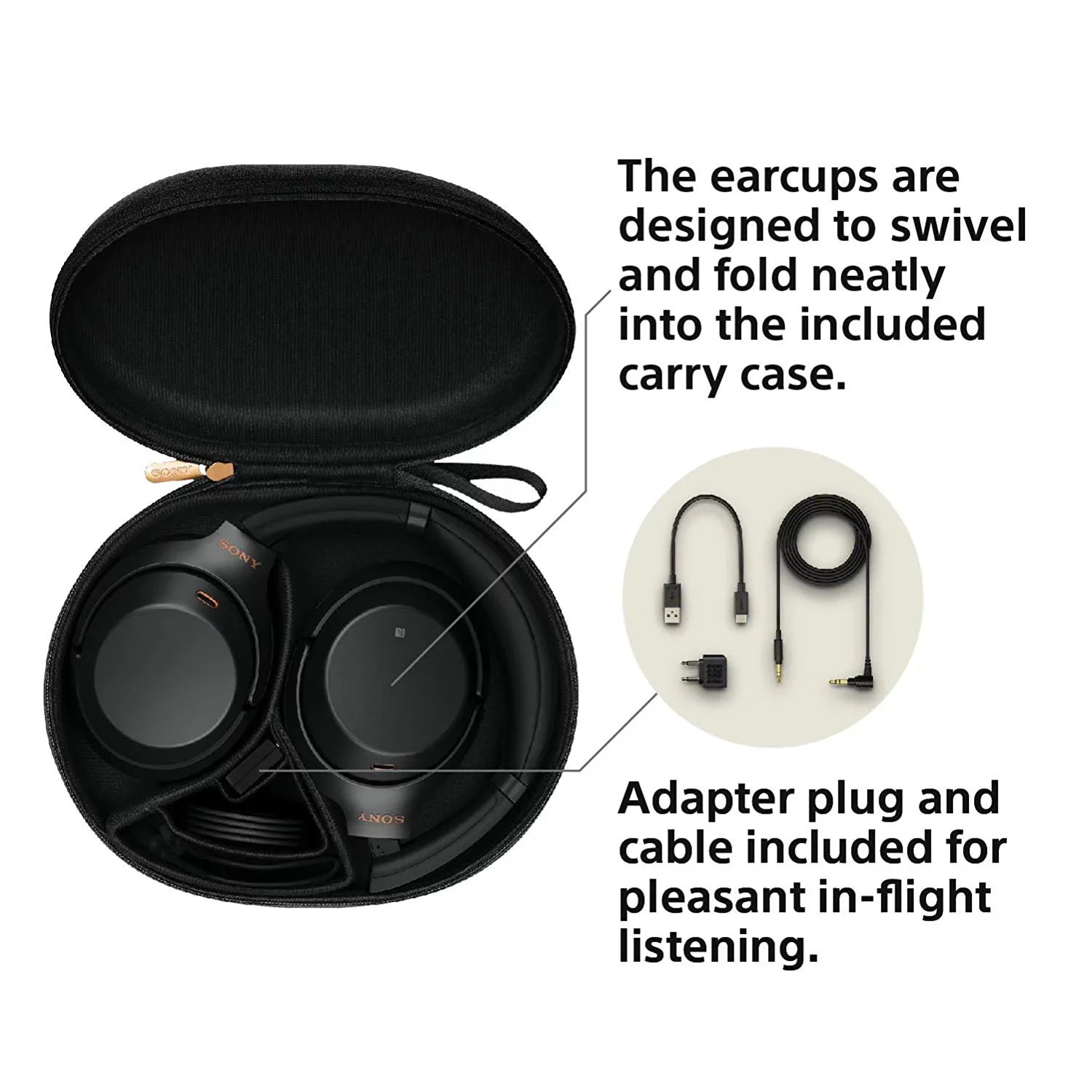 Restored Sony  Noise Cancelling Wireless Bluetooth Over the Ear Headphones, Black (Refurbished)