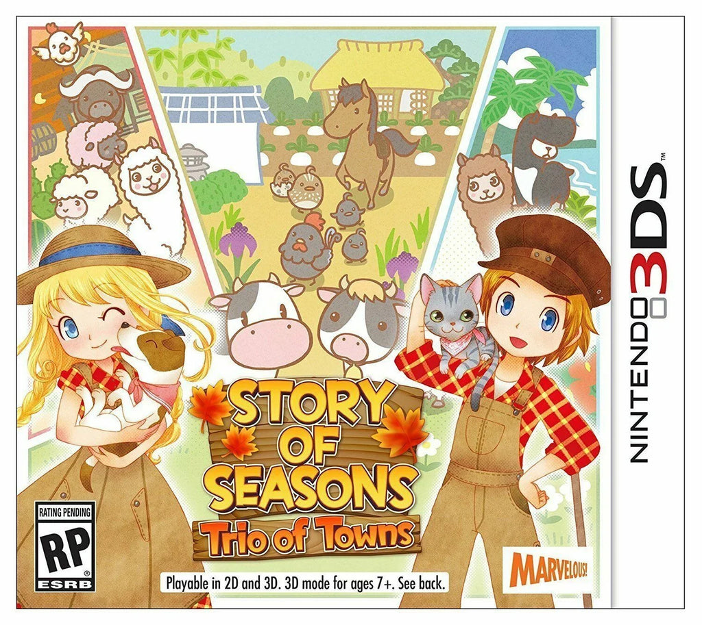 Story of Seasons: Trio of Towns - Nintendo 3DS [2DS Xseed Video Games] Brand