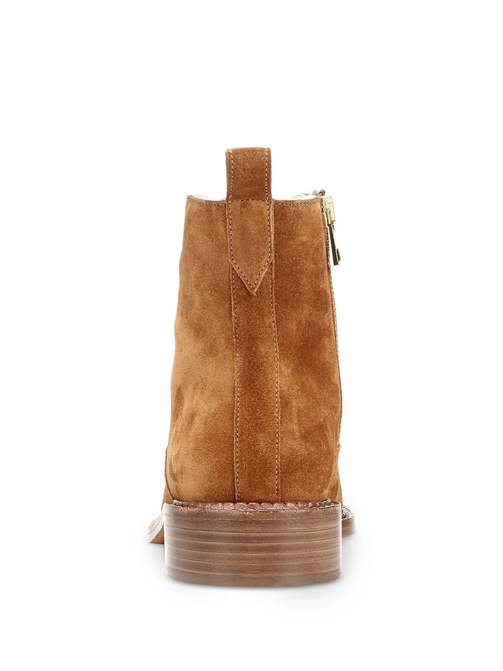 . Womens Brown Comfort Lace Cabria Round Toe Block Heel Zip-Up Leather Hiking Boots 8