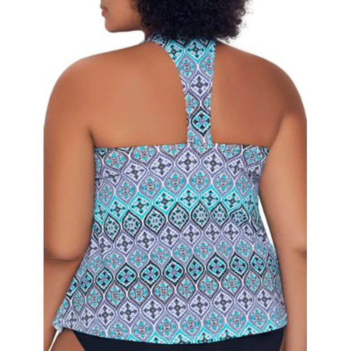 Multi Plus Size Bahia Oceania Underwire Tankini Swim Top,  16W,