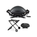 Weber  2400 Electric Grill (Black) with Grill Cover and Cart Bundle