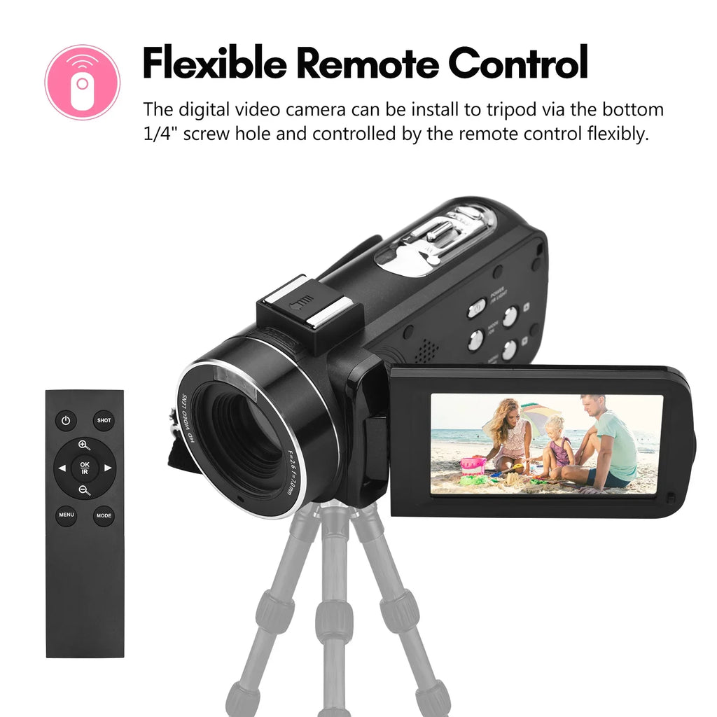 Andoer-2 Camcorder,4K Video Camera 3.0 Inch  -shake Ideal Outdoor 56MP 18X 3.0   Vision Batteries + Remote + Remote + Inch   Vision -shake 2pcs  56MP 18X Vision -shake Ideal
