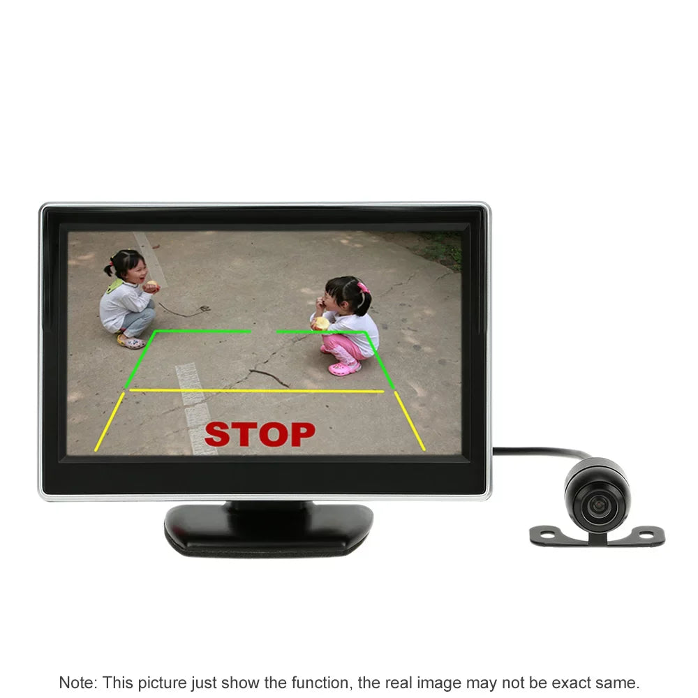 Aibecy 5 Inch   Display Monitor Car Rear View Backup Reverse System +  Parking Camera
