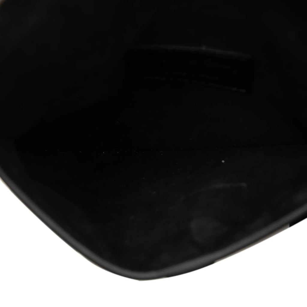 Pre-Owned Authenticated Dior Saddle Belt Bag Calf Leather Black Unisex (Good)