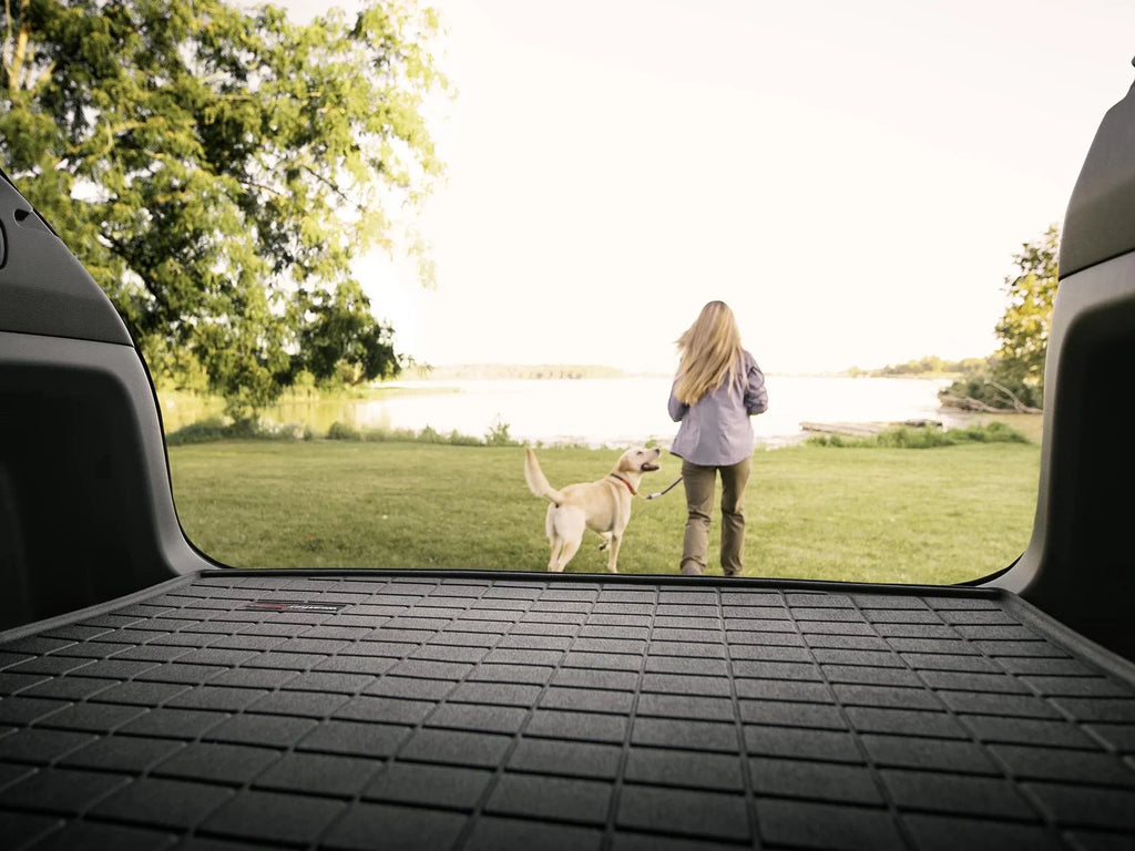 WeatherTech Cargo Trunk Liner with Bumper Protector suitable with 2010-2014 Subaru Outback - Behind 2nd Row Seating With Bumper Protector, Tan
