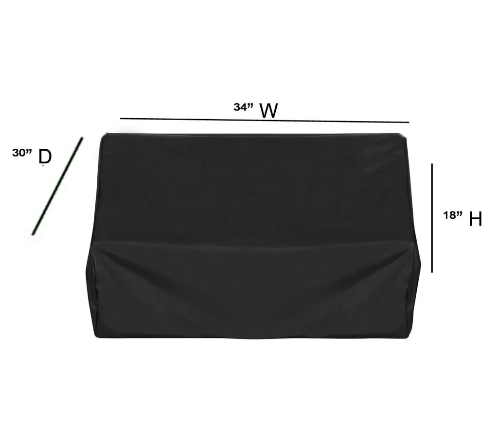 Built in Gas Barbecue 34W x 30D x 18H inches  Grill Cover for Any Outdoor Grill.