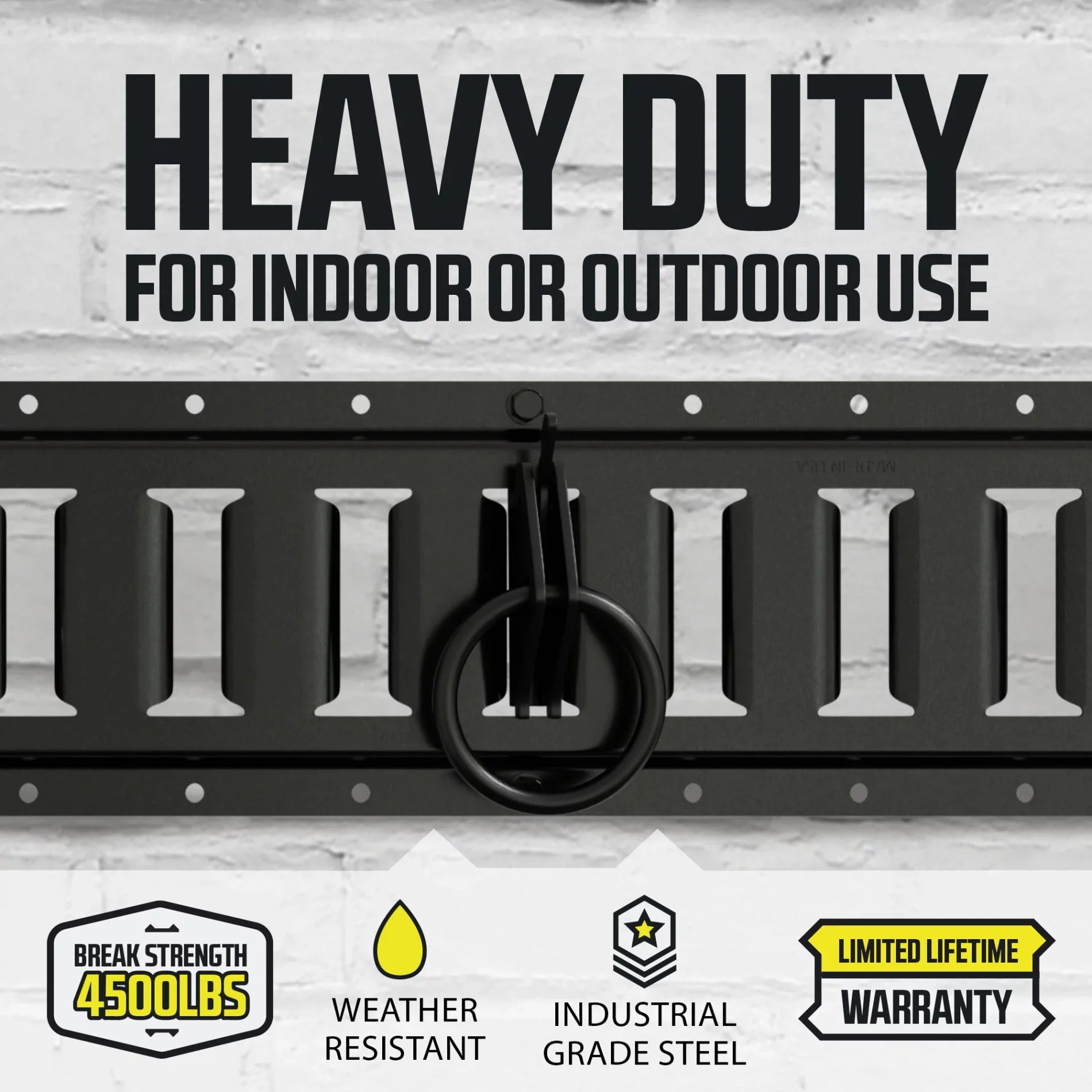 "20 -Track  Ring Tie-Down Anchors w/  Track Spring Fittings, Steel, Tie Down Cargo Loads to ETrack TieDown System Rails in Enclosed/Flatbed Trailer, Truck, Van, Pickup"