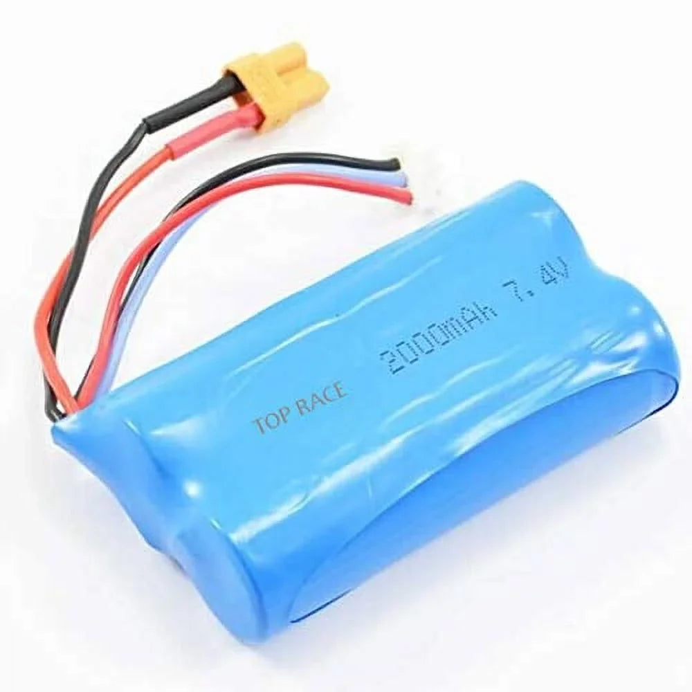 Top Race Spare Replacement Battery 7.4v 2000mAh for -211M, -213  Excavator