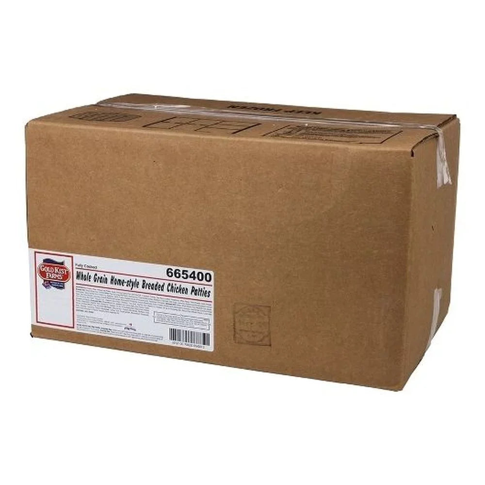 Gold Kist Fully Cooked Homestyle Whole Grain Breaded Chicken Patty, 5 Pound -- 6 per case