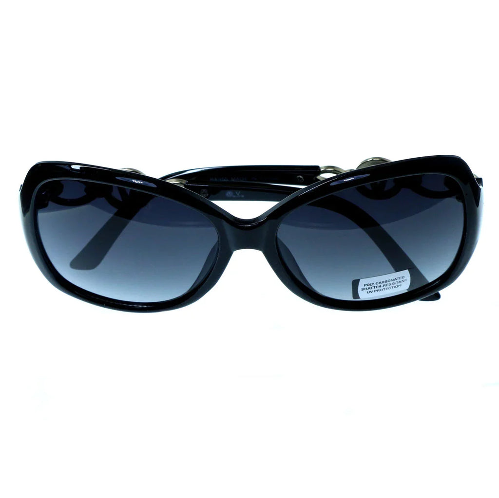 Mi Amore  protection Shatter Resistant Poly carbonate Goggle-Sunglasses Black Frame & Black Lens