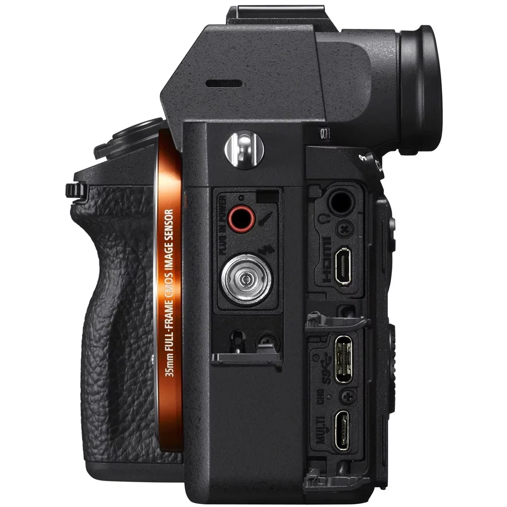 Sony a7III 24.2MP Full Frame Mirrorless Interchangeable Lens Camera Body + 64GB Memory & Flash a7III Accessory Bundle