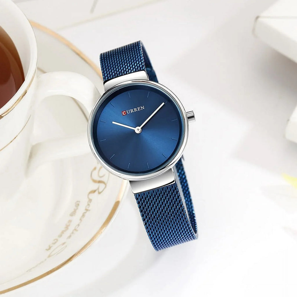 Wrist Watch Women Watches Luxury Brand Steel Ladies Blue Quartz Women Watches Sport Relogio Feminino Montre Femme 9016