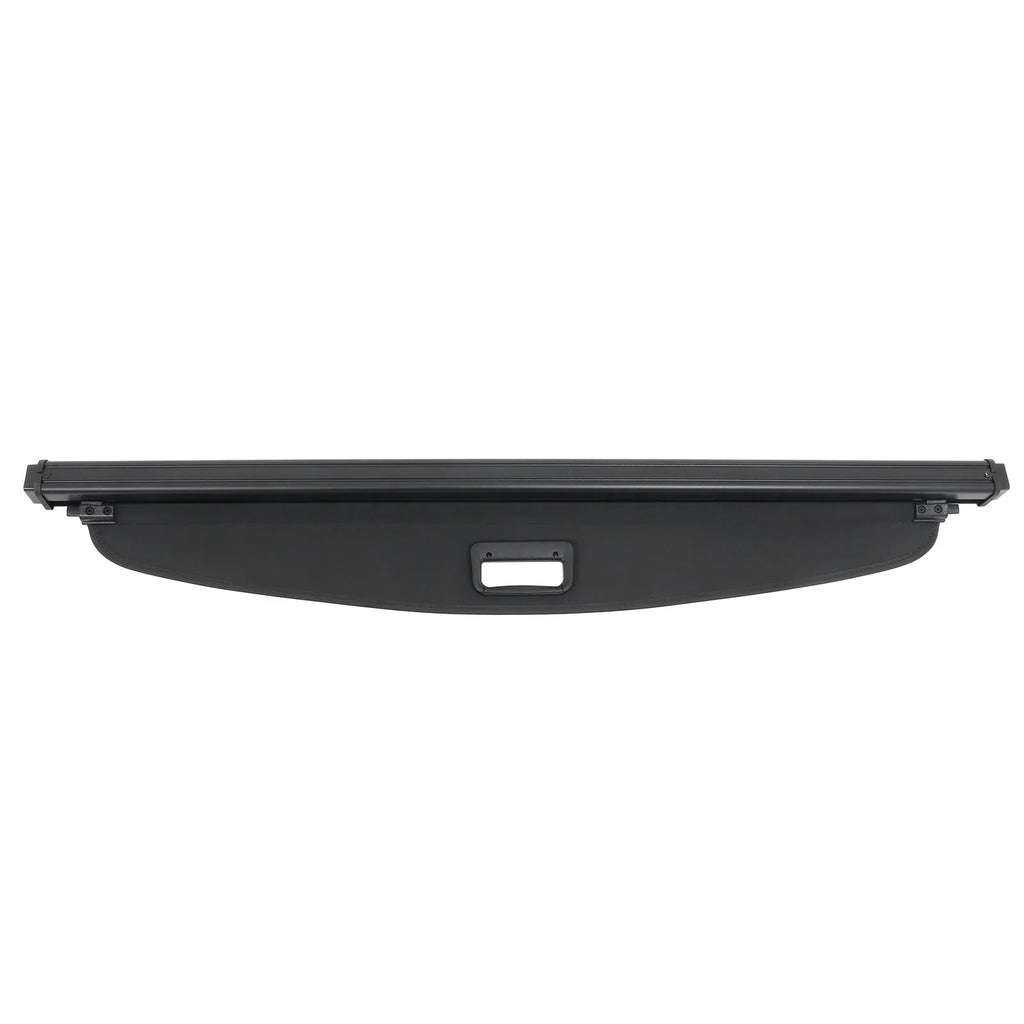 Ikon Motorsports Retractable Rear Trunk Security Cargo Cover Tonneau Luggage Shade Added on Bodykit Replacement Compatible With 2020-2024 Ford Escape Black Canvas