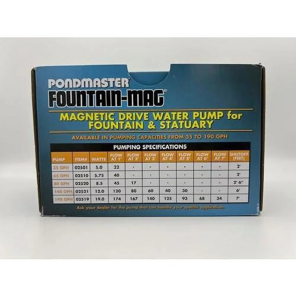 Pondmaster Fountain- netic Drive Water Pump, Mini 35 , 02501