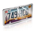 '- Ultra Slim Full-Frame License Plate  Backup Camera with Multiple Viewing Modes and  Lights (Chrome)