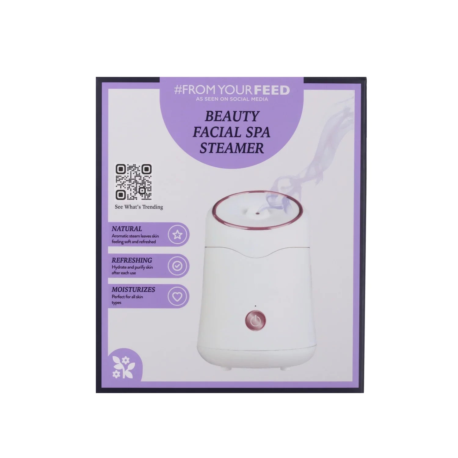 From Your Feed Beauty Facial Spa Steamer for At-Home Spa Experience, White